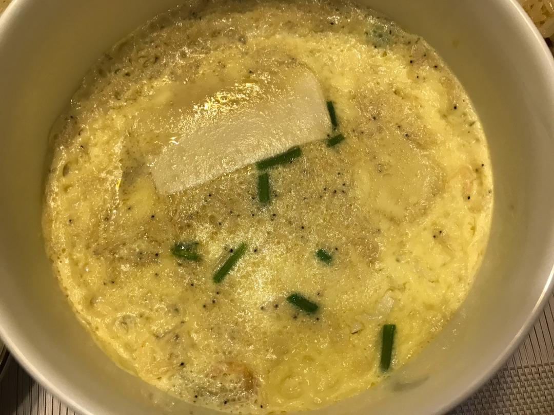 虾仁豆腐蒸水蛋