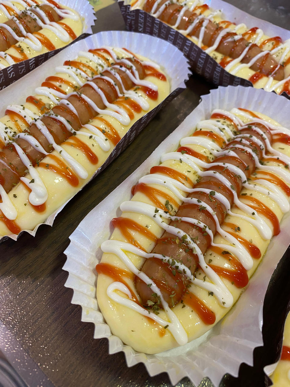 美味的香肠面包