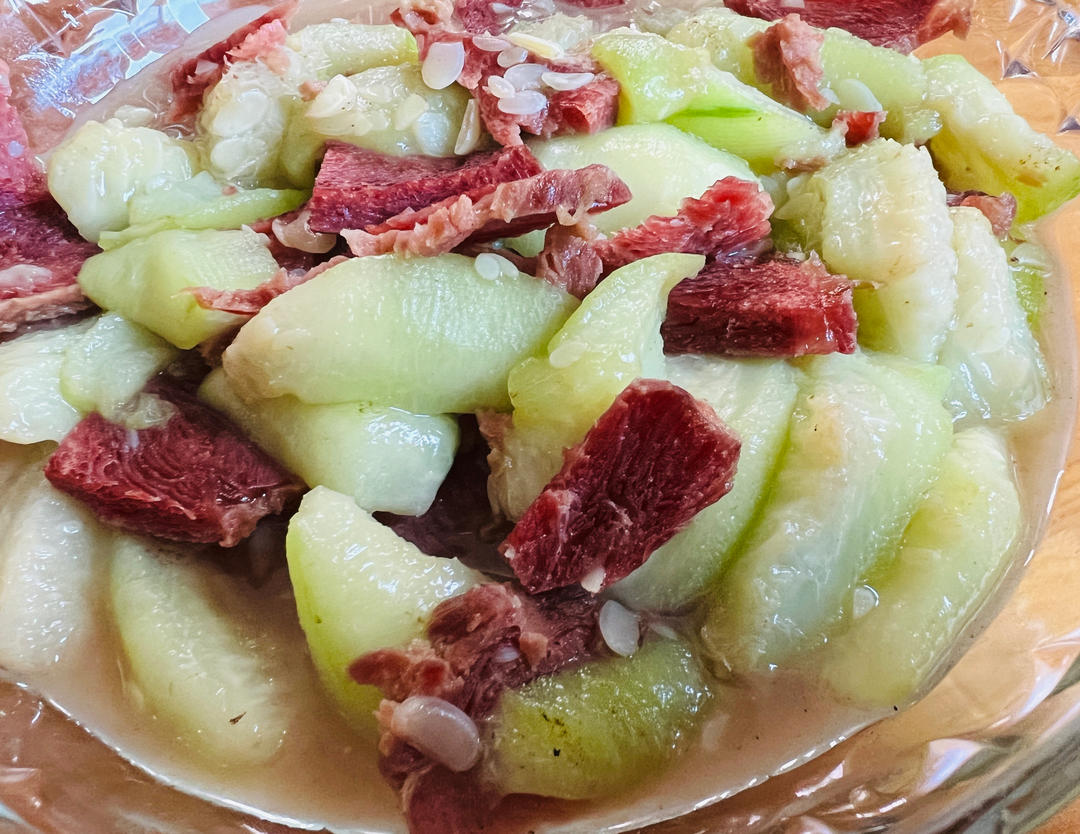 家常丝瓜炒肉