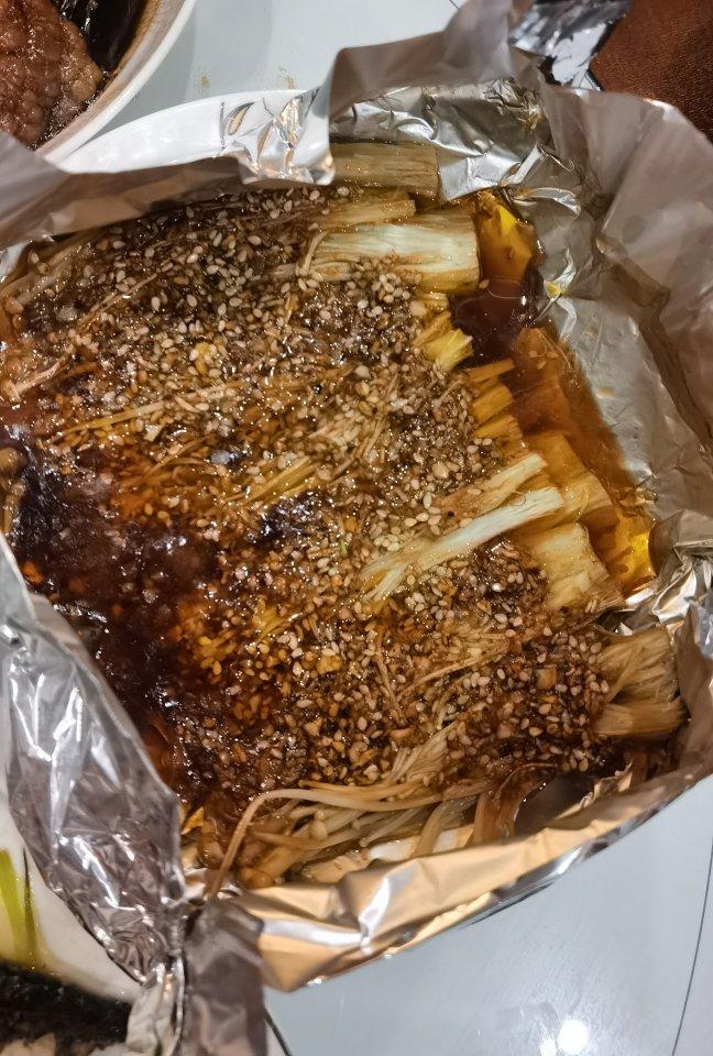 ㊙️制酱料❗️巨好吃烤金针菇！