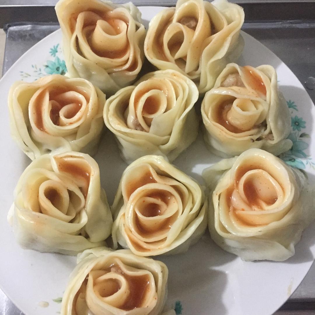 玫瑰花饺子