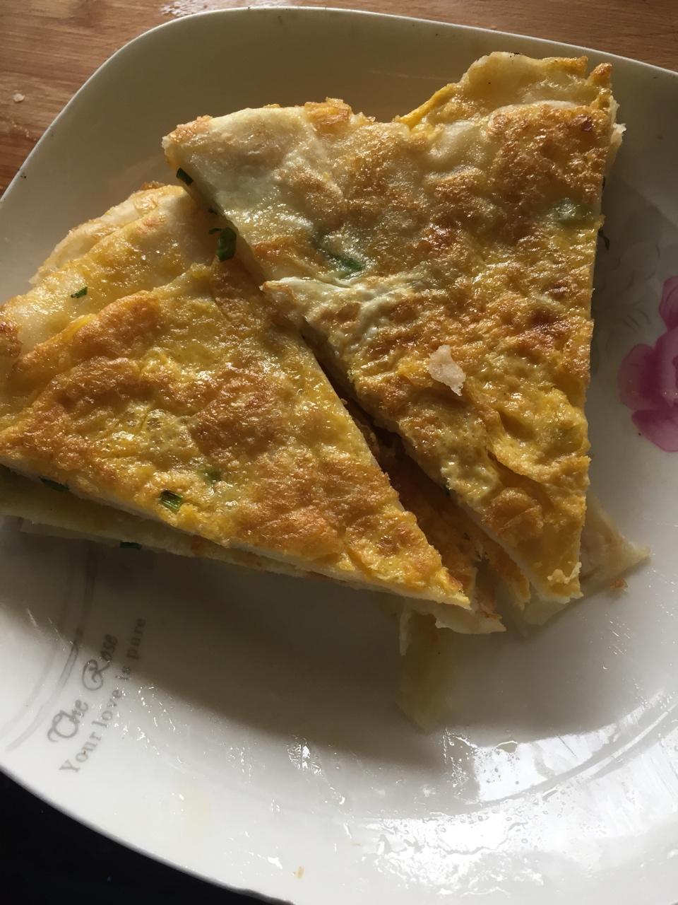 鸡蛋葱油饼                  （更新饼坯保存方法）