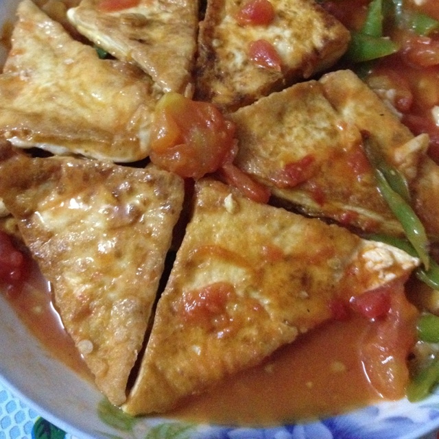 西红柿烧豆腐