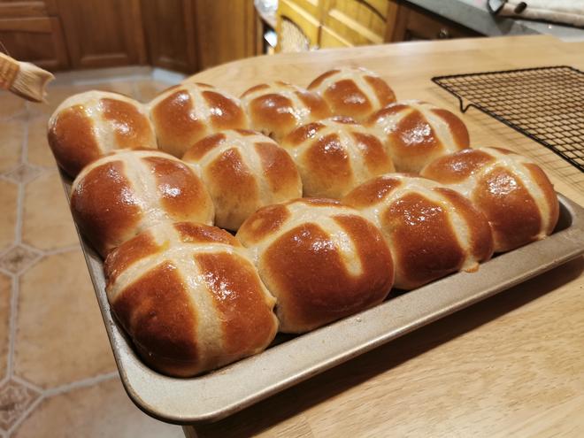 Hot Cross buns英国传统十字面包 复活节必备的做法