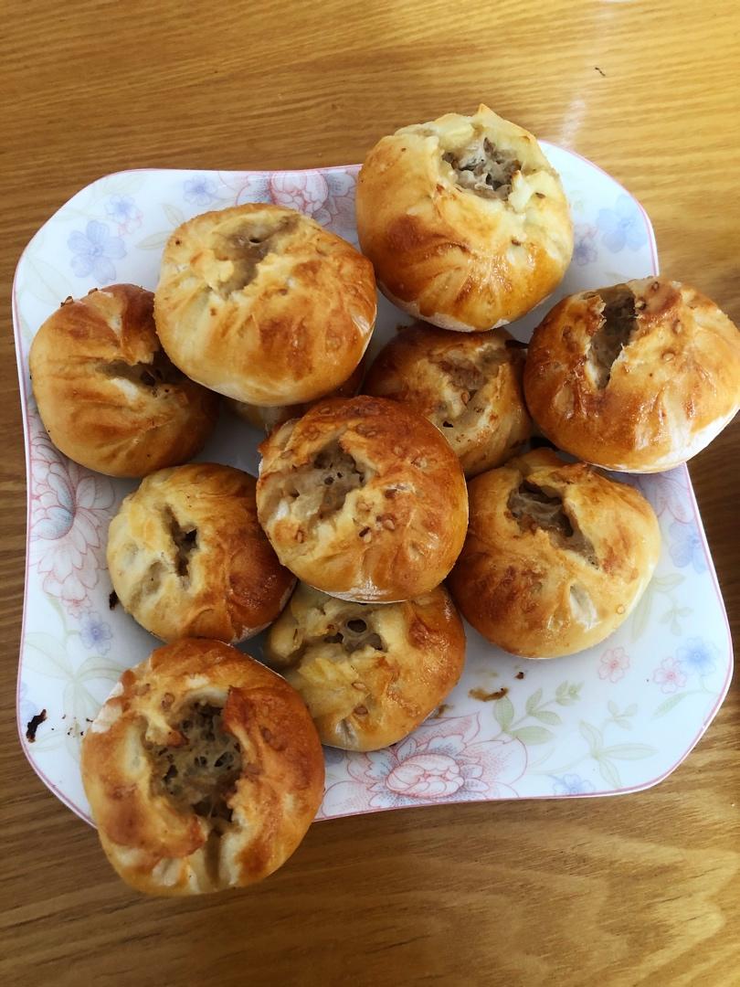 简单粗暴喷喷香的烤包子（自带水煎包体质）