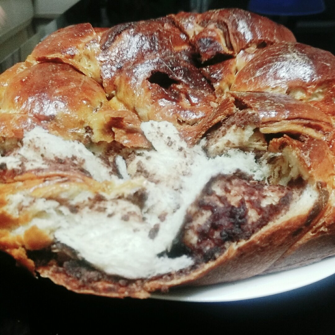 入门级不用揉出膜的手撕紫薯面包无黄油版