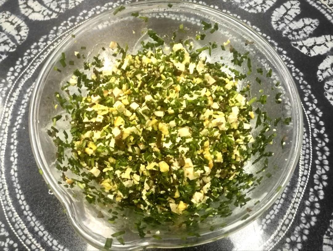 韭菜鸡蛋素馅饺子