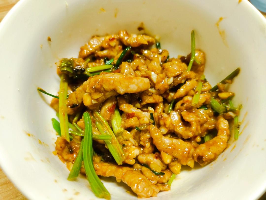 芹菜炒肉丝
