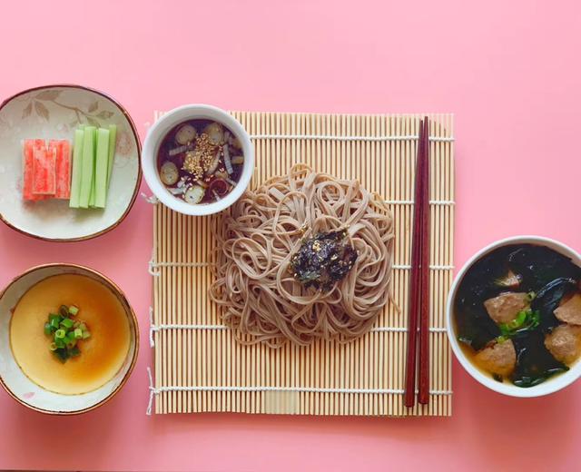 集清爽可口饱腹低卡于一身的日式沾汁荞麦面定食