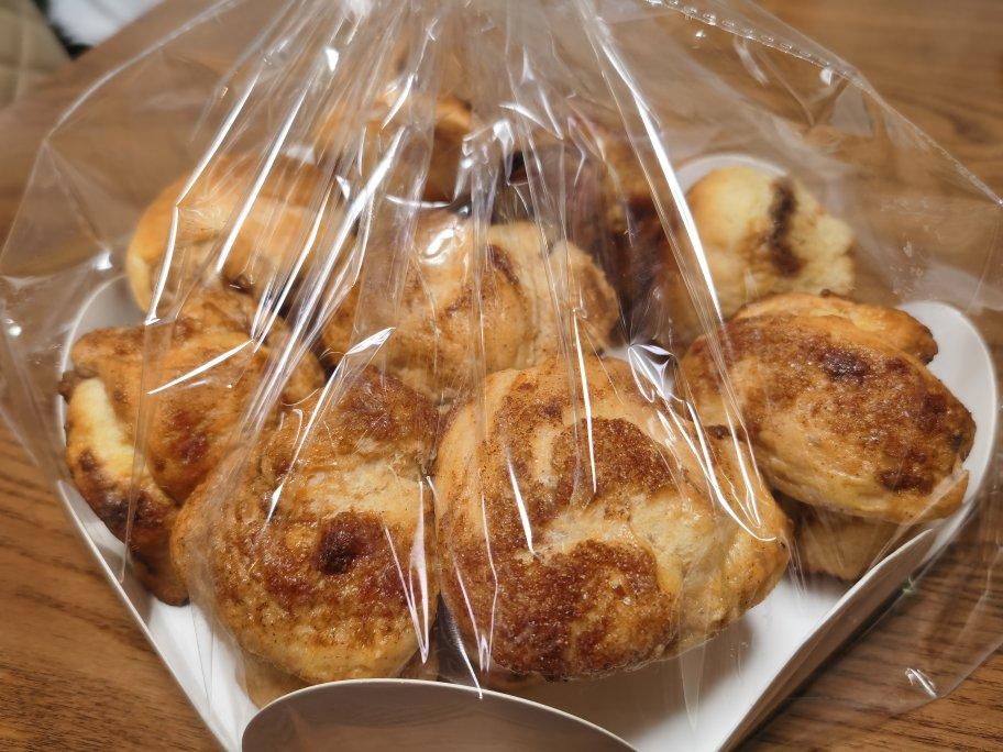 田苗妈做的天然酵种芬兰肉桂卷