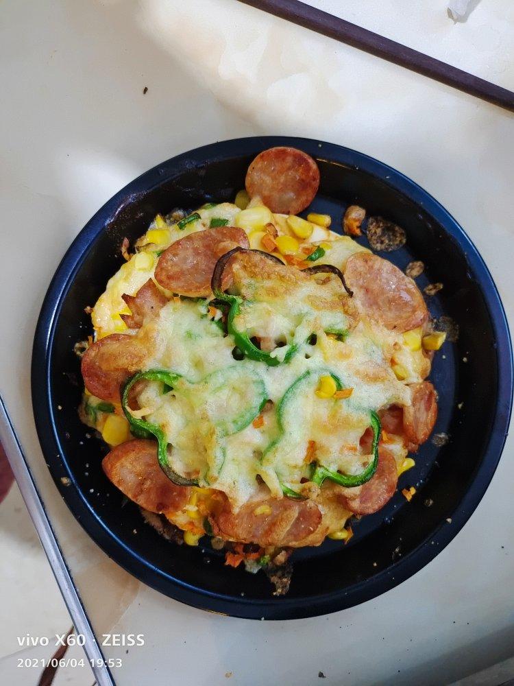 🍕单手披萨｜卡卡爸·教小白｜第一张披萨