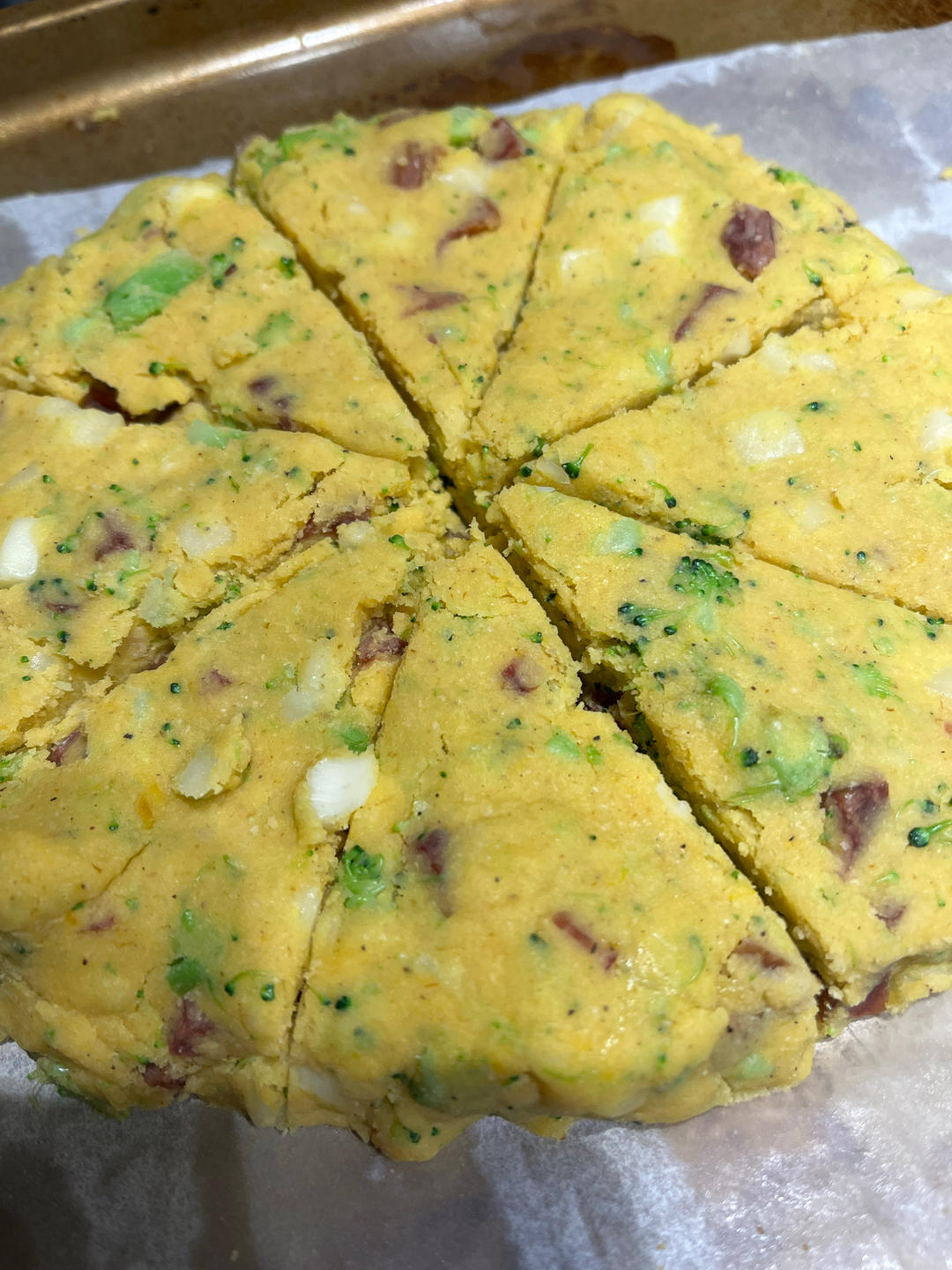 生酮快手西兰花香肠咸司康