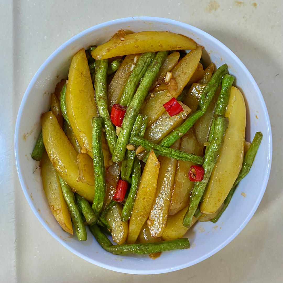 巨下饭的土豆烧豆角！简单零失败