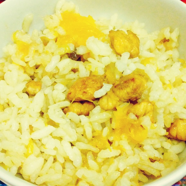 南瓜鸡肉饭
