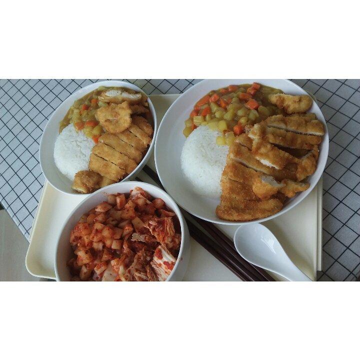 炸鸡排咖喱饭