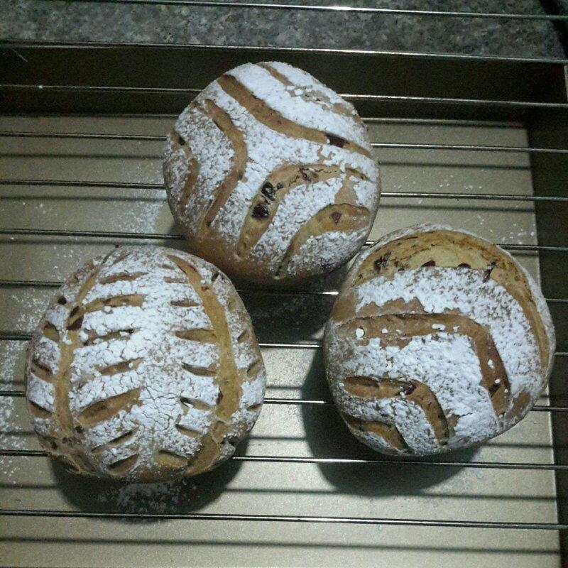 黑麦蔓越莓软欧包