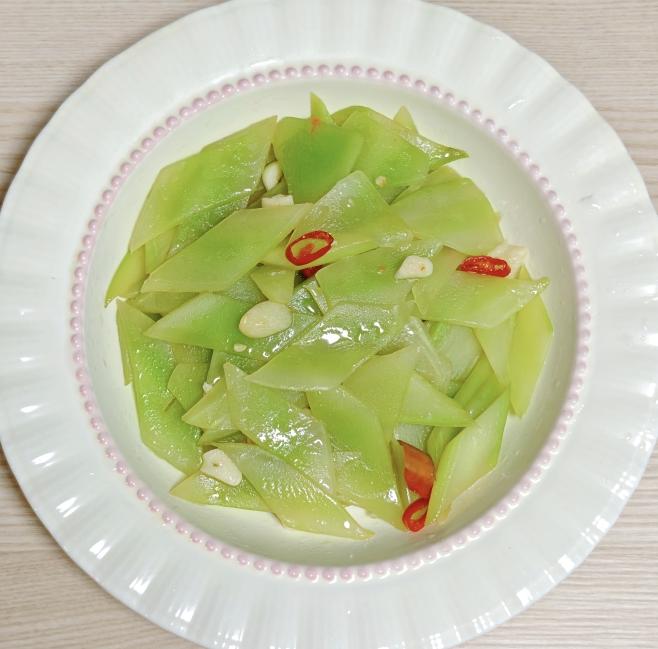 （快手菜）清炒莴笋片