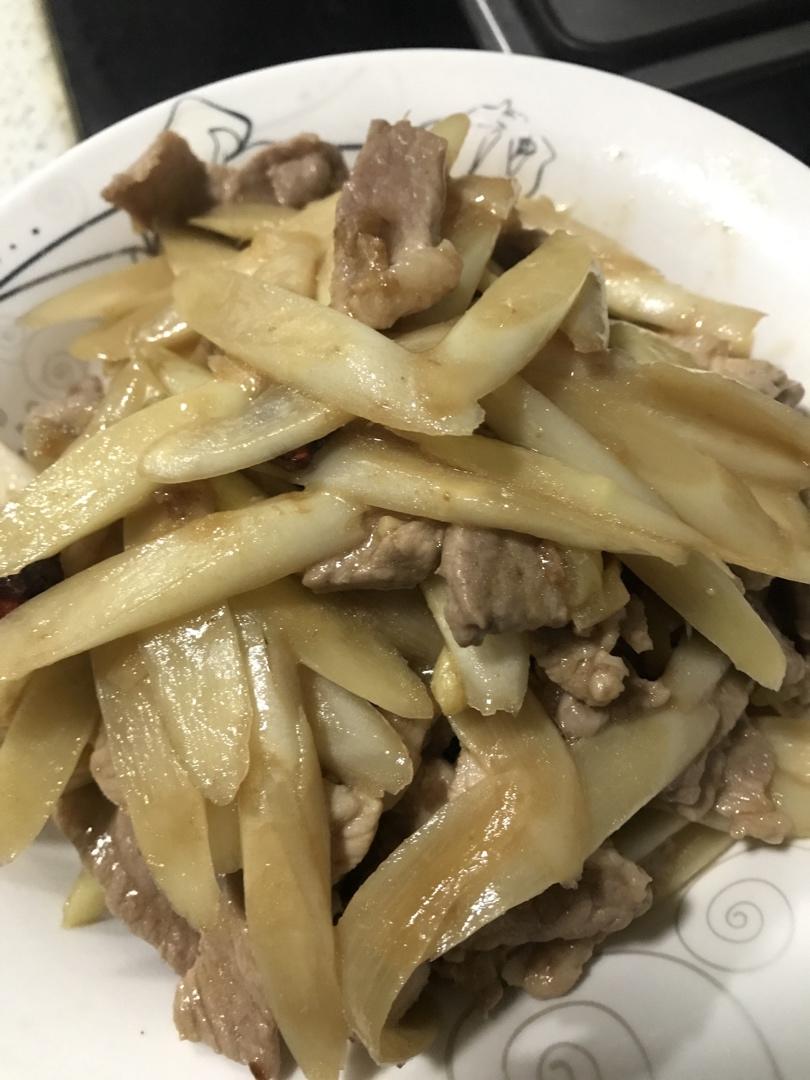 白芦笋炒肉