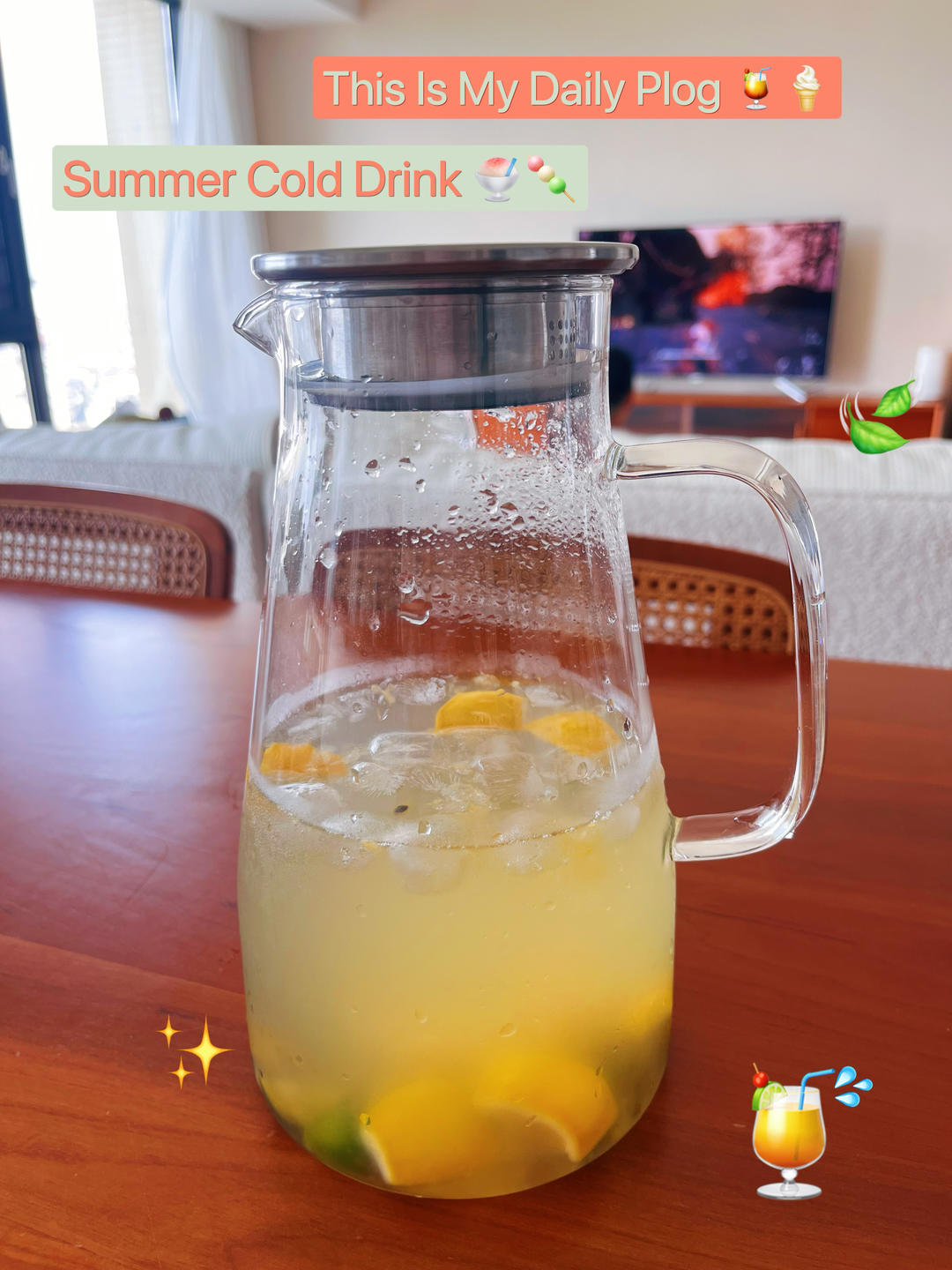 夏天必备【百香果青桔柠檬茶】