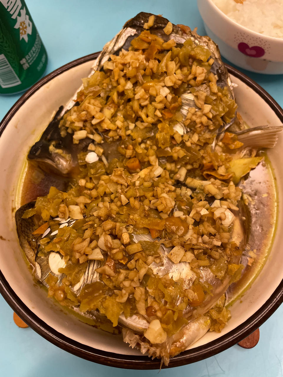 家庭版剁椒蒸鱼头，味道胜比大酒店👍