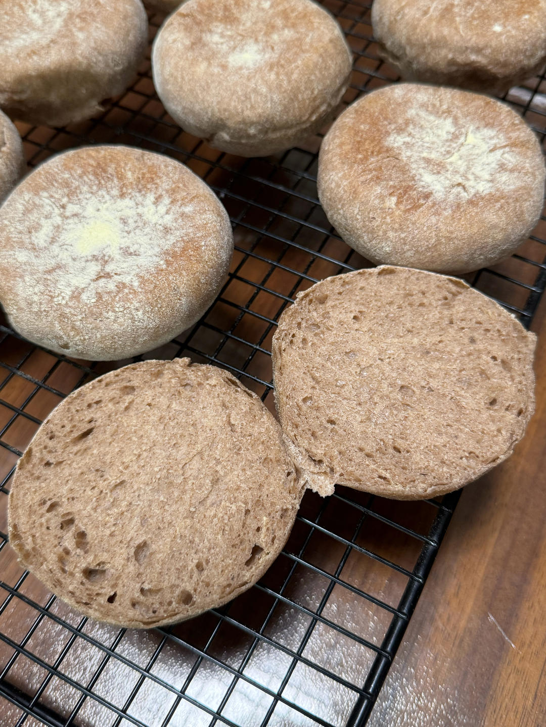 无糖无油全麦麦芬/简单好做好吃/一次发酵