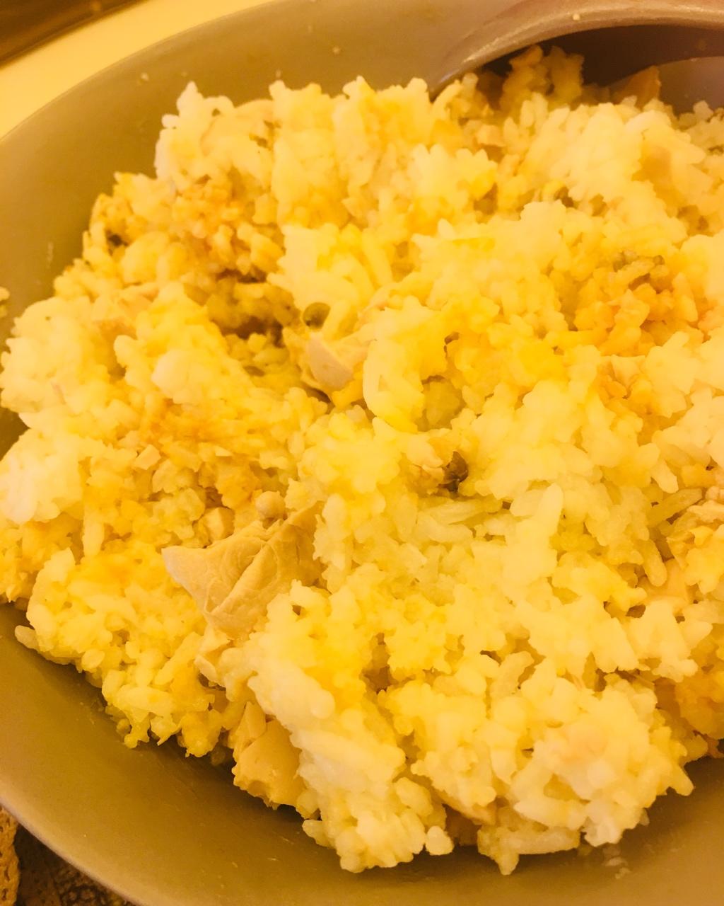 咸鸭蛋拌饭 超好吃