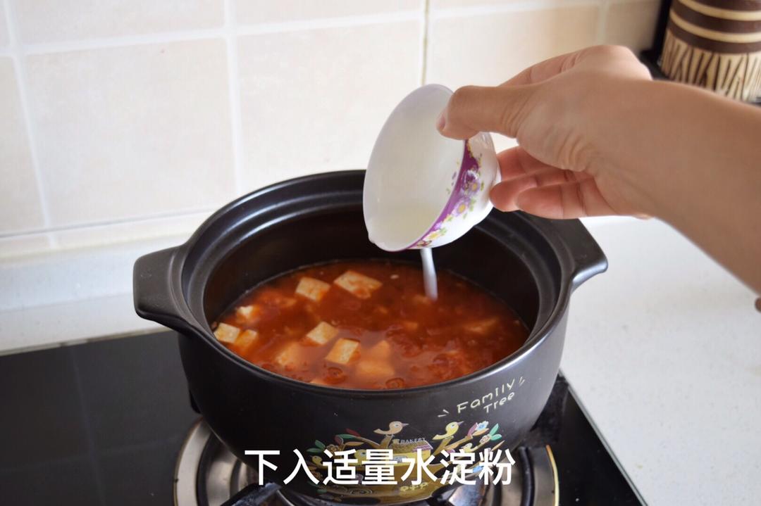 西红柿豆腐酸汤的做法 步骤6