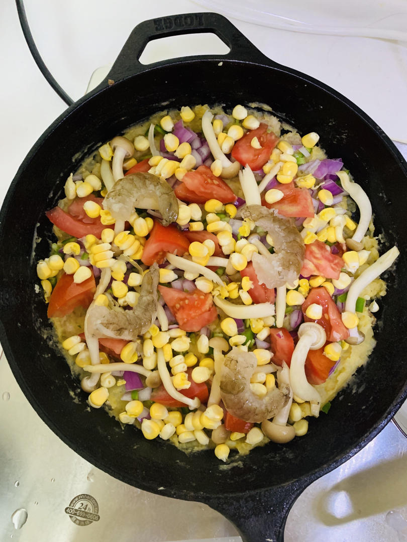 不用揉面的土豆披萨🍕