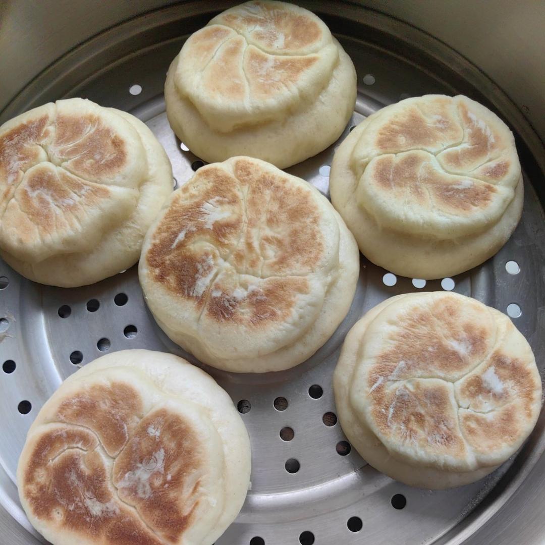 不加一滴水的奶香开花大馒头