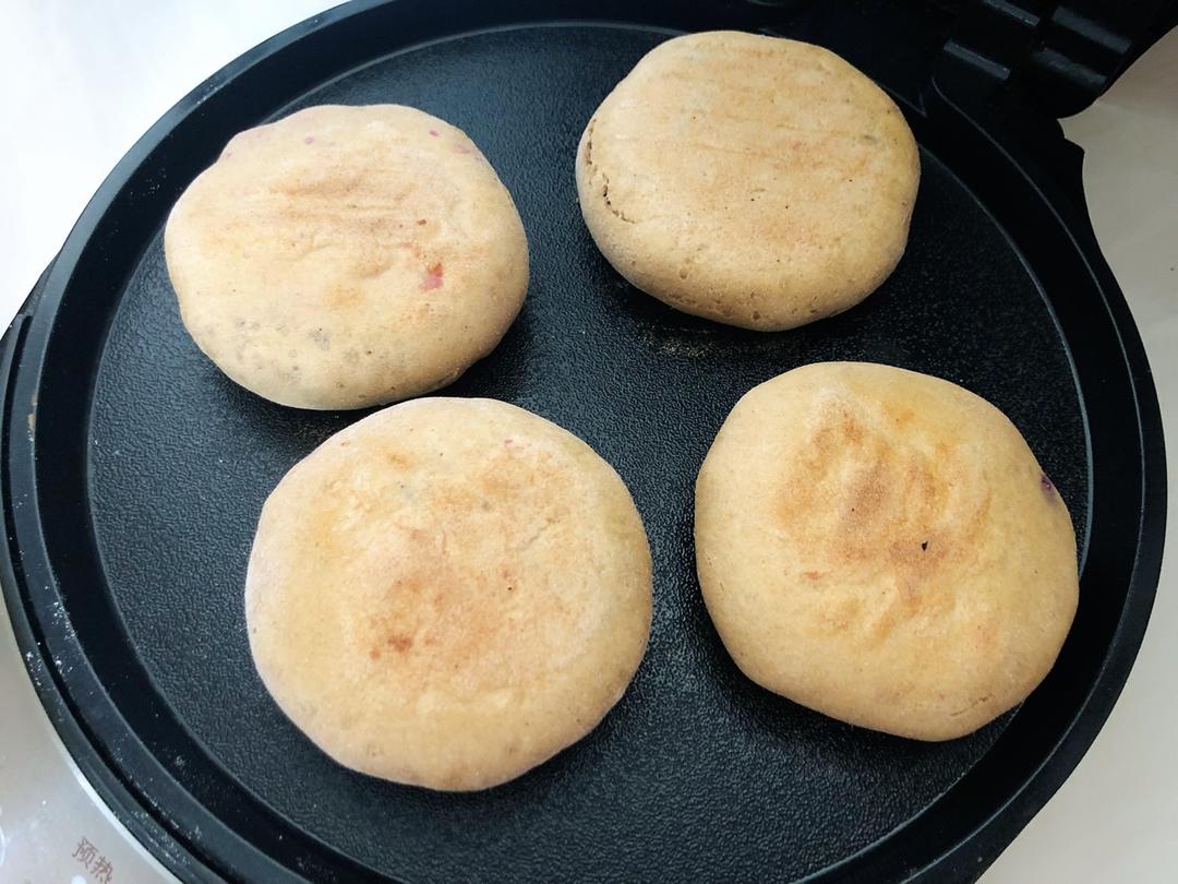 无糖无油全麦紫薯馅饼（健身减脂）