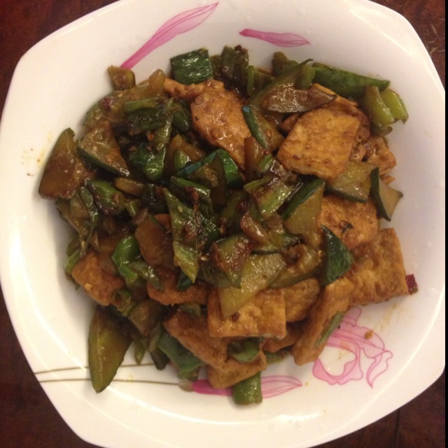 家常煎豆腐
