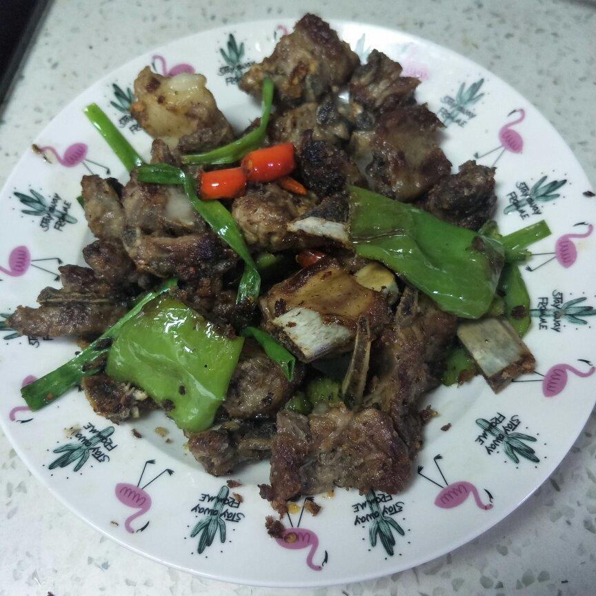 双椒煎排骨