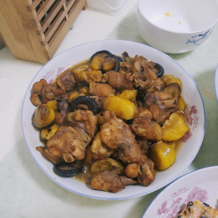 【栗子烧鸡】鸡肉都给你吃，栗子归我~