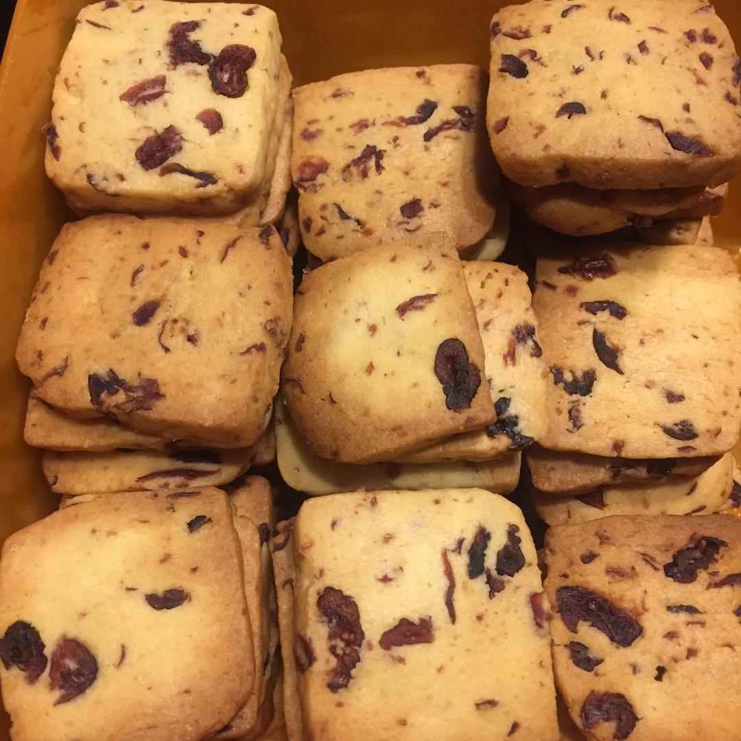 低糖少油版蔓越莓饼干
