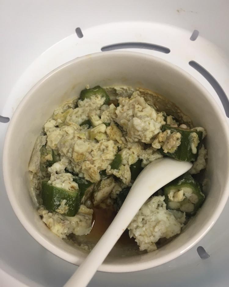颜值控-做一朵开在碗里的花秋葵蒸水蛋