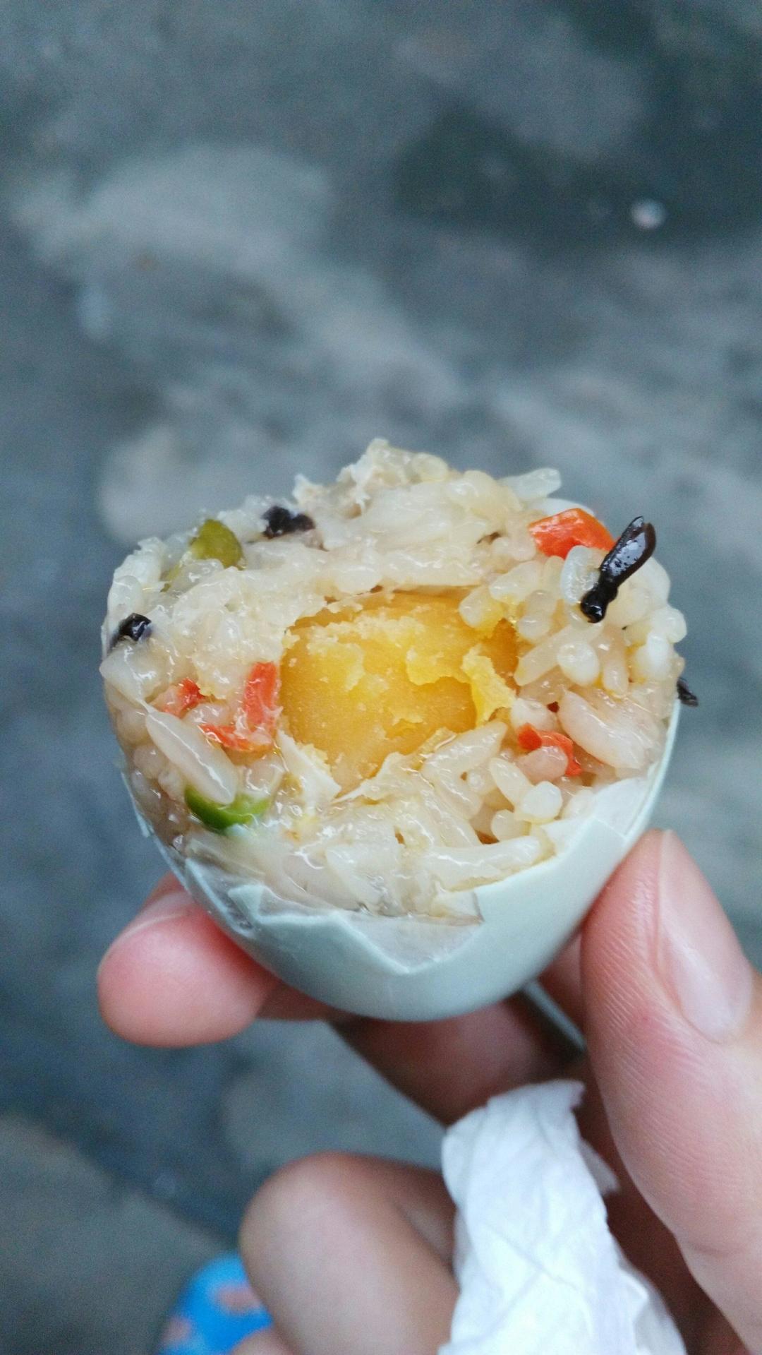 糯米咸蛋的做法