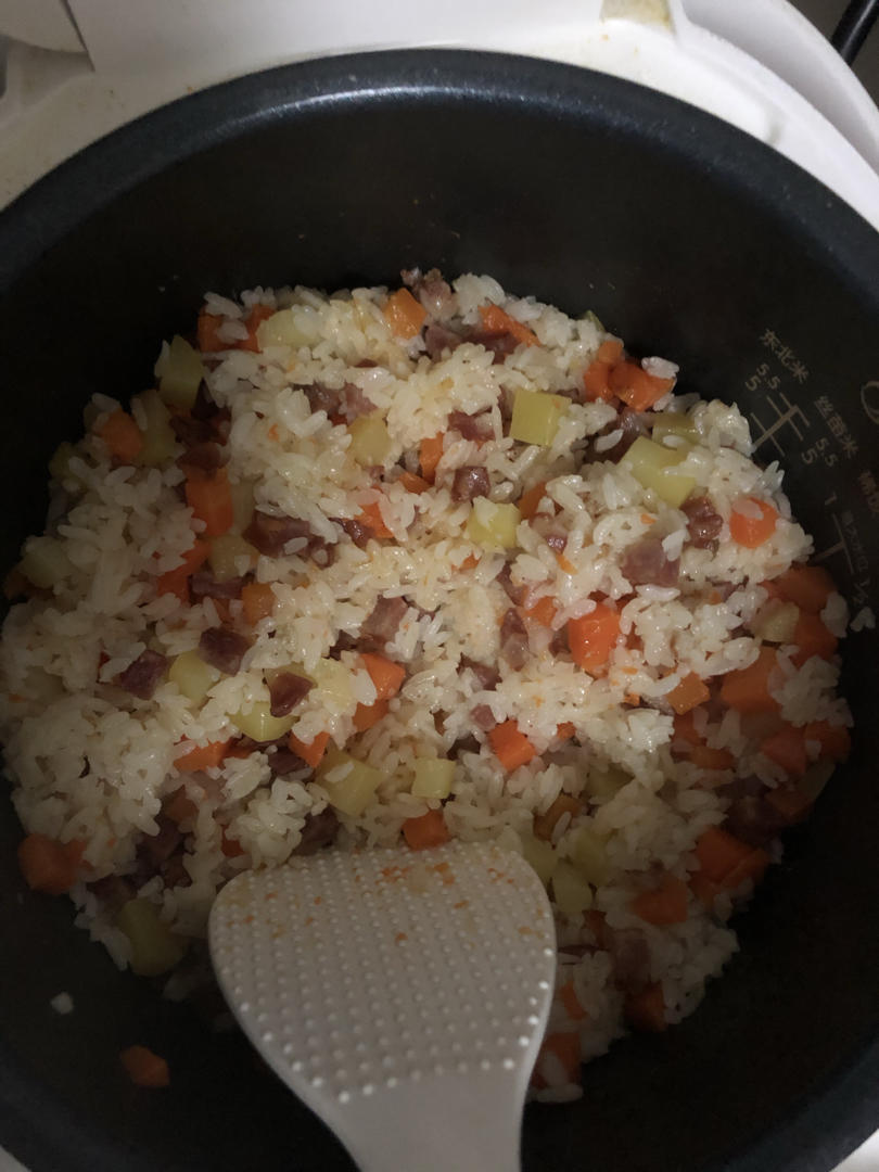 懒人煲仔饭（电饭锅）