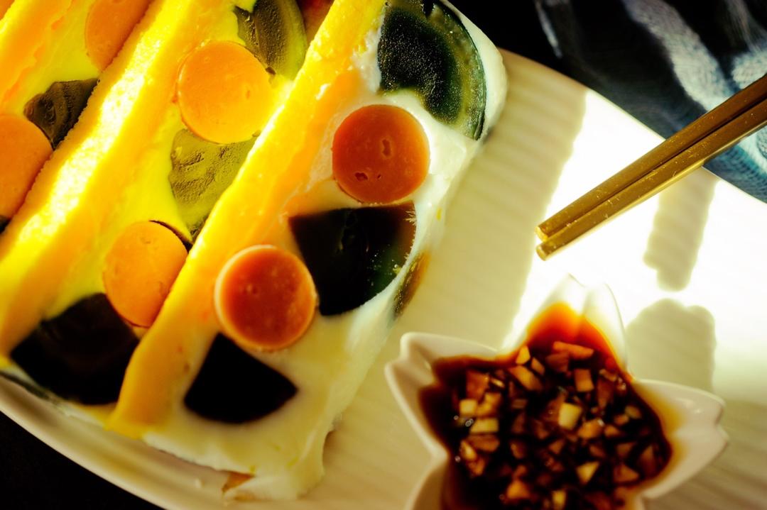 三色蒸蛋