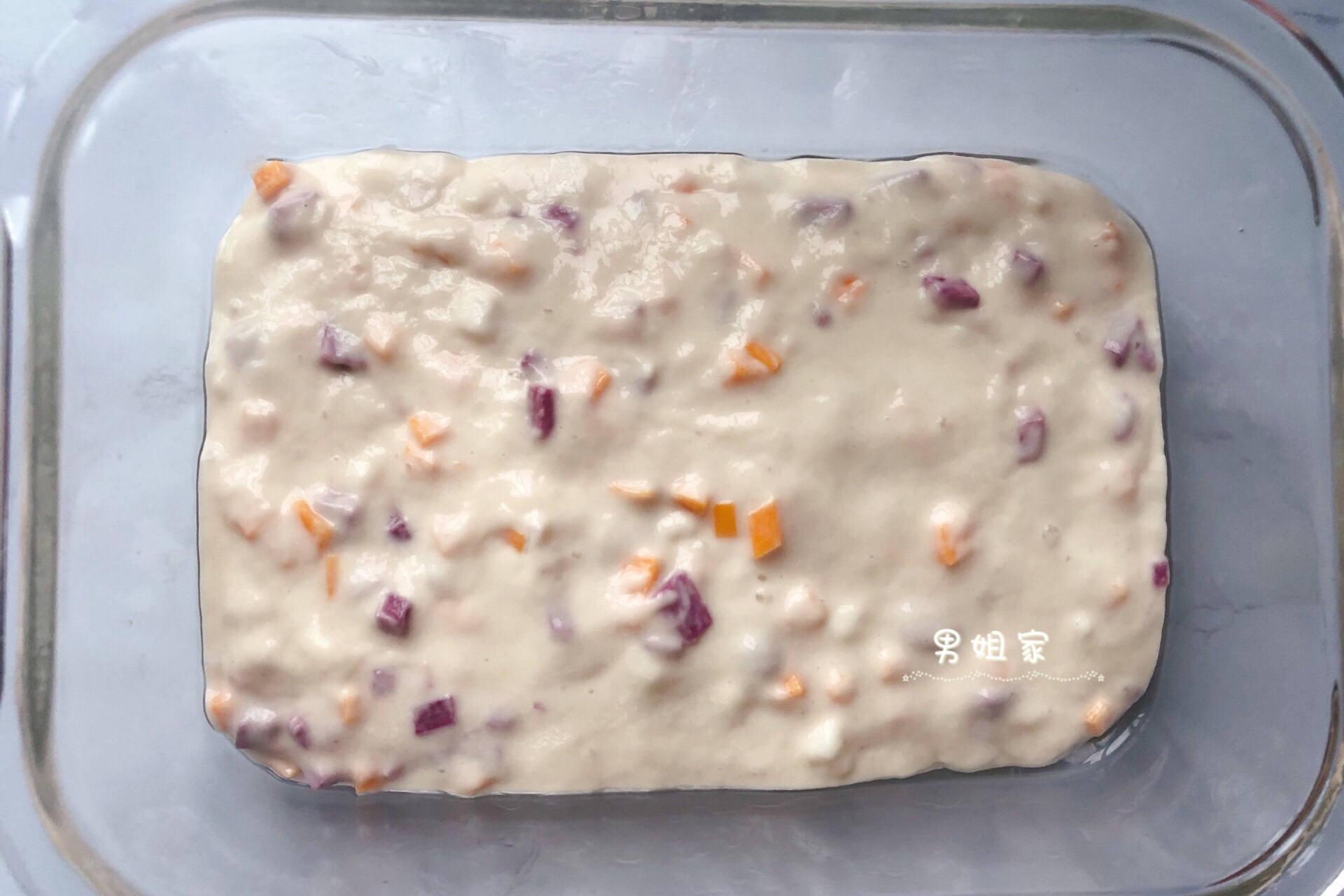 紫薯南瓜蒸糕～宝宝辅食无添加糖的做法 步骤8