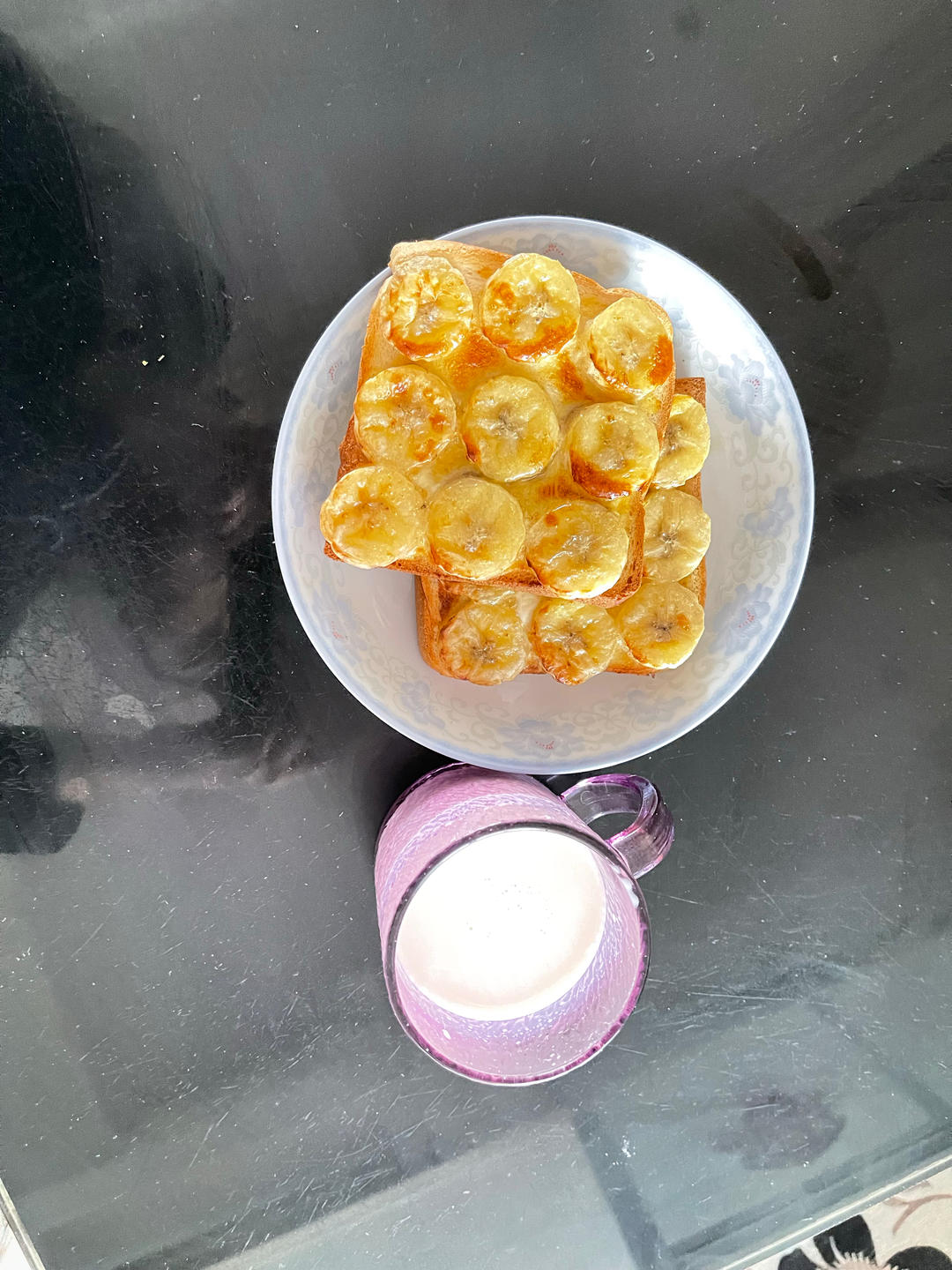 空气炸锅之香蕉吐司(香甜)