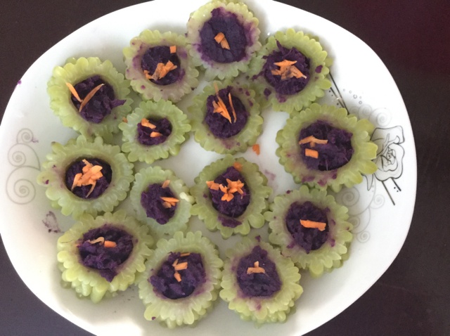 紫薯苦瓜圈