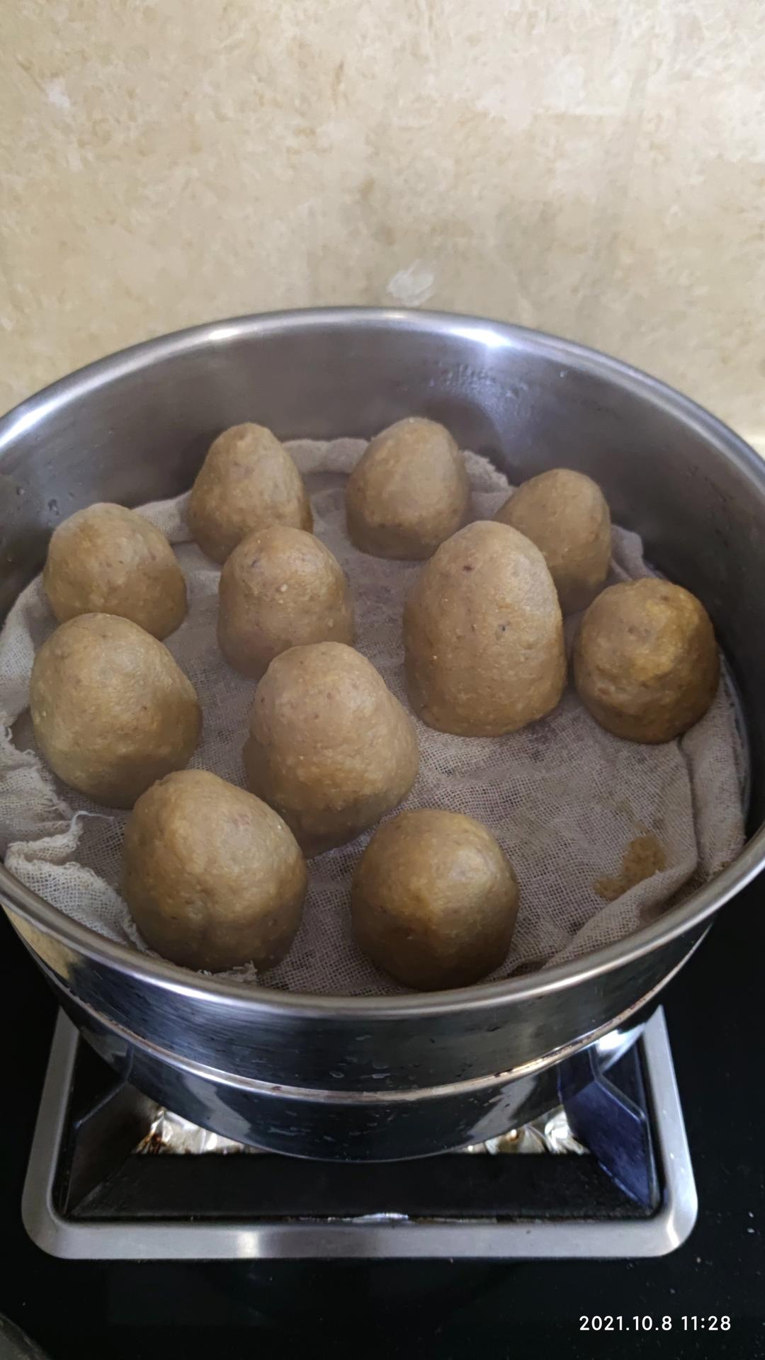 栗子面窝头