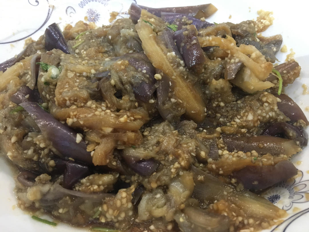 超好吃的开胃凉拌蒜茄子