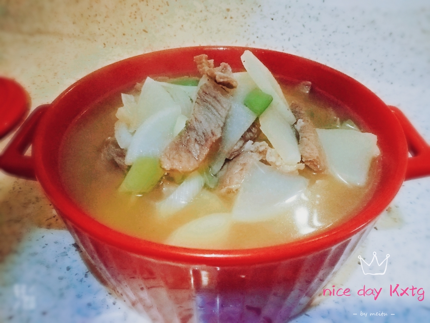 韩式【白萝卜牛肉汤】冬日喝一碗补充蛋白质同时暖身又暖胃的做法