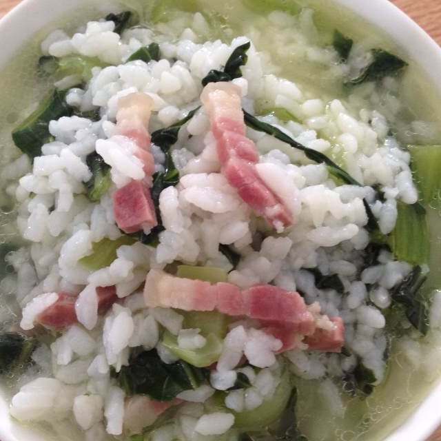 青菜咸肉粥