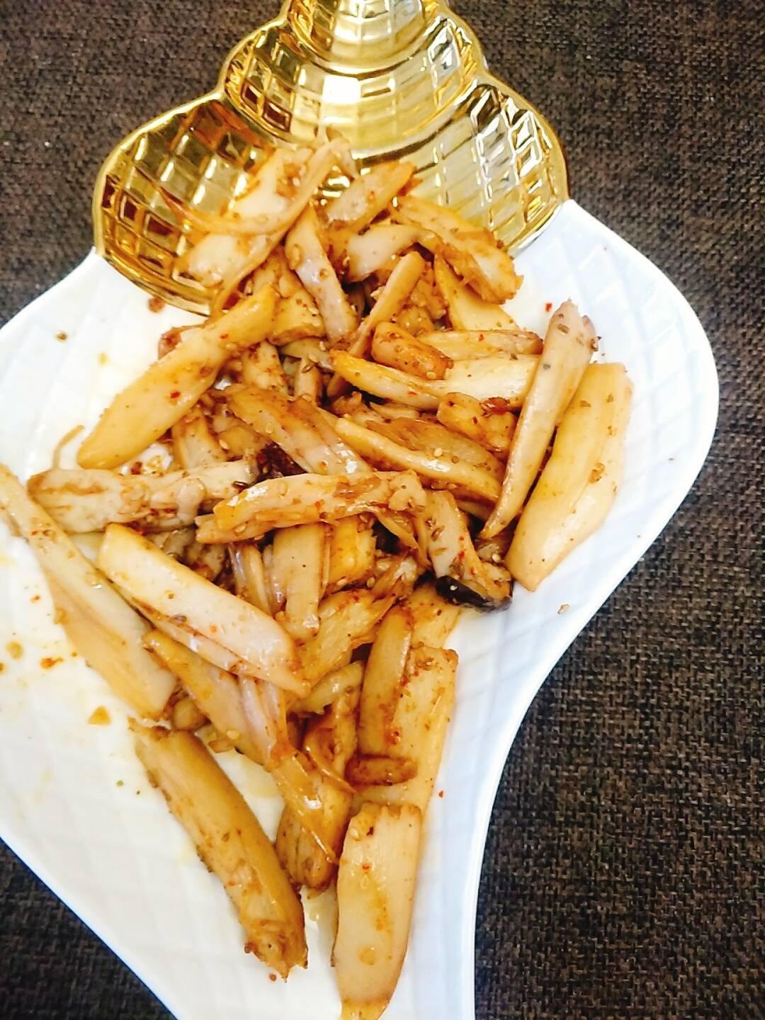 干煸手撕杏鲍菇