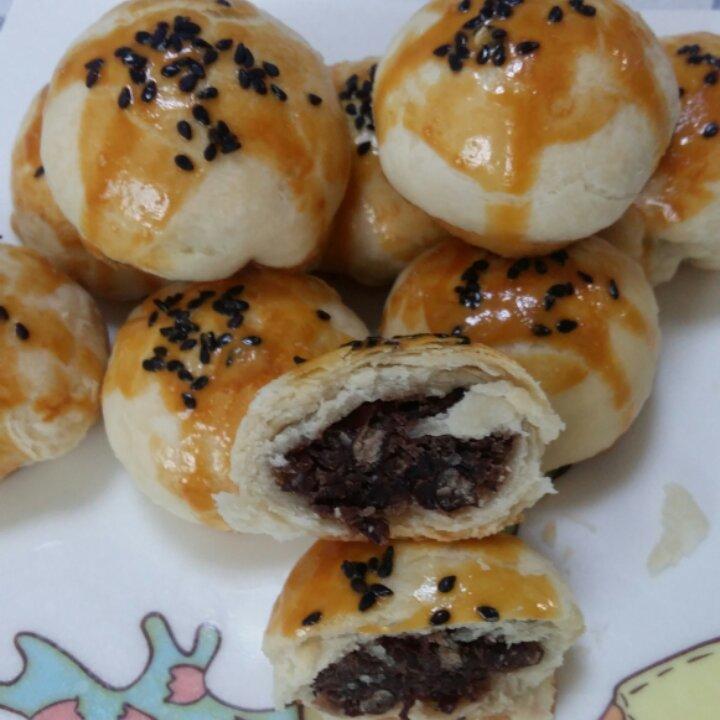 红豆酥饼（附油酥不测漏的办法）