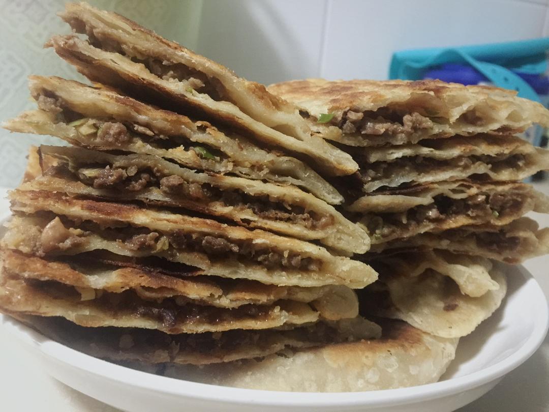 牛肉大葱肉饼