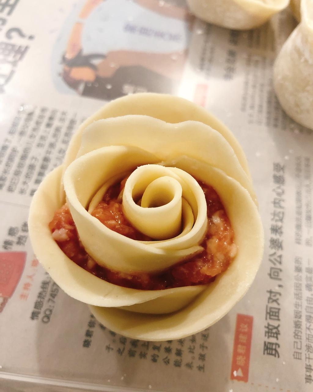 玫瑰花饺子