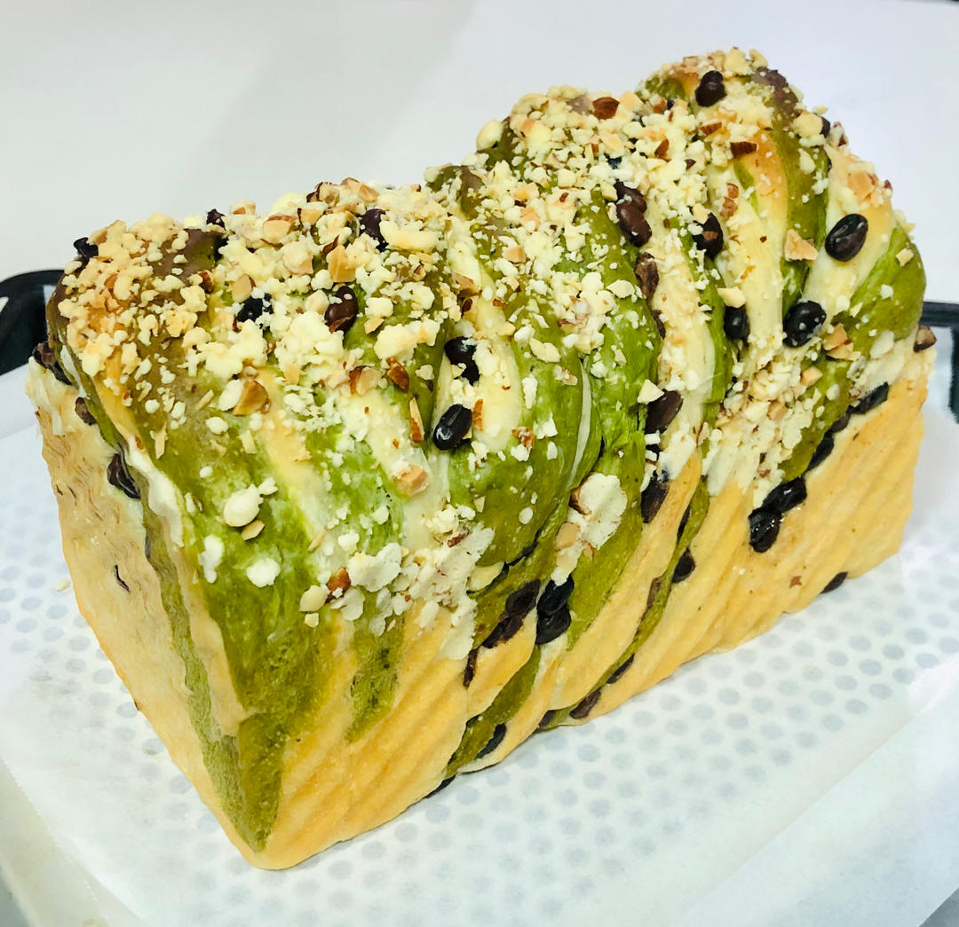 最正宗的日式抹茶红豆吐司